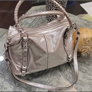COACH LARGE METALIC HANDBAG